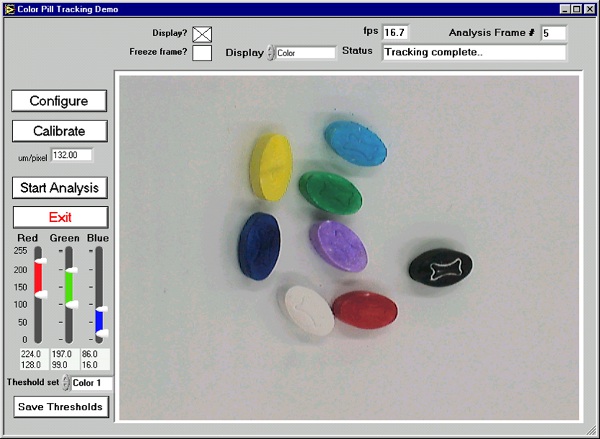 Color tablet tracking
